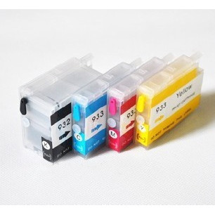 Set 4 cartuse reincarcabile autoresetabile pt HP932 HP933 refilabile HP-932 HP-933 HP Officejet 6700 7110 WIDE