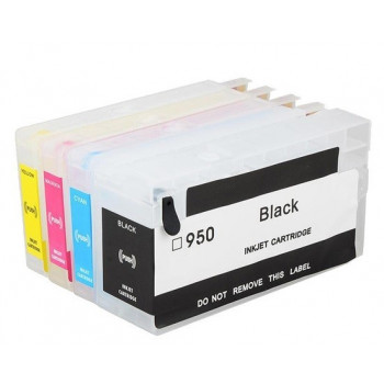 Set 4 cartuse reincarcabile autoresetabile pt HP950 HP951 refilabile HP-950 HP-951 HP Officejet PRO 8610