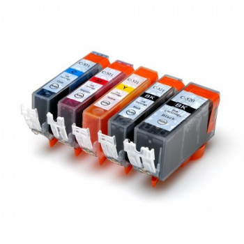 PACHET Cartuse autoresetabile PLINE CU CERNEALA CANON PGI520 BK CLI521 BLACK CLI521 MAGENTA CLI521 CYAN CLI521 YELLOW compatibile ( Cartus PGI520-BK + CLI-521-BK / M / C / Y cip autoresetabil )
