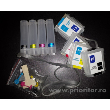 PROMOTIE: CISS HP-10 HP-11 ( HP10 negru HP11 rosu galben albastru )