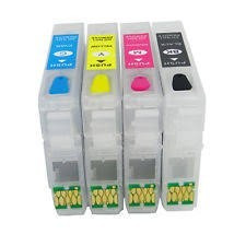 SET cartuse reincarcabile pt EPSON 16 16-XL autoresetabile T1631 T1632 T1633 T1634 Epson REFILABILE 16XL BK+C+M+Y T-1631 1632 1633 1634
