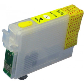 Cartus compatibil galben EPSON T0714 T714 YELLOW reincarcabil autoresetabil ( Cartuse T-0714 autoresetabile )