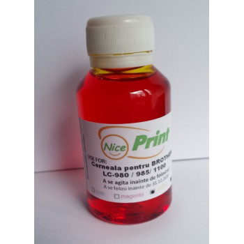 Cerneala GALBENA pentru cartuse Brother LC980 LC985 LC1100 YELLOW - 100 ml