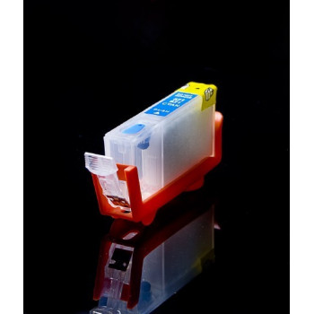 Cartus autoresetabil compatibil cu CANON CLI521 CLI 521 ALBASTRU CLI-521 CYAN cip autoresetabil