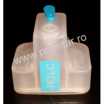 Cartus cip autoresetabil Foto Albastru HP-363 C8774 reincarcabil refilabil HP363 Light-cyan auto-resetabil