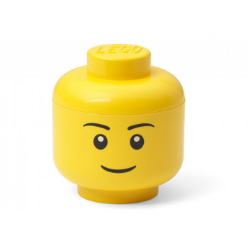 Mini cutie depozitare cap minifigurina LEGO baiat