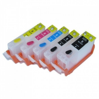 PACHET Cartuse autoresetabile compatibil cu CANON PGI-5-BK CLI-8-B CLI-8-C CLI-8-M CLI-8-Y reincarcabile refilabile ( Cartus PGI5BK CLI8B CLI8C CLI8M CLI8Y cip auto resetabil )