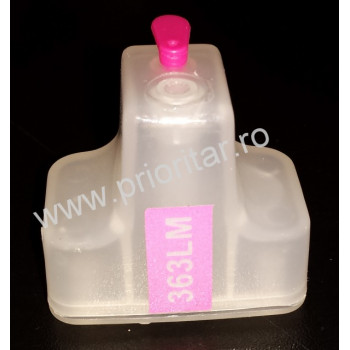 Cartus cip autoresetabil Foto Rosu HP-363 C8775 reincarcabil refilabil HP363 Light-magenta auto-resetabil