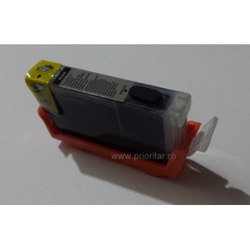 Cartuse autoresetabile PLINE CU CERNEALA compatibil cu CANON CLI-8-BK reincarcabile refilabile ( Cartus CLI8BK cip auto-resetabil CLI-8-B negru )
