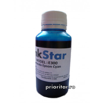 Cerneala EPSON DYE CISS albastra T0612 T0712 T0802 T1282 T1292 ( Refill T-0612 T-0712 T-0802 T-1282 T-1292 Cyan ) pe baza de apa - 100 ml