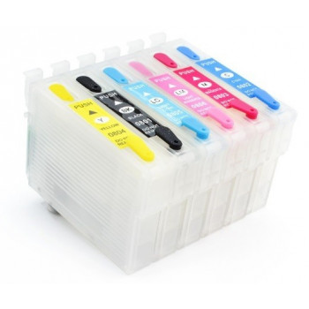 Cartuse reincarcabile pt EPSON T0801 T0802 T0803 T0804 T0805 T0806 autoresetabile T801 T802 T803 T804 T805 T806