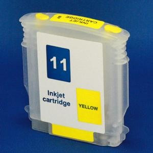 Cartus autoresetabil HP11 Yellow reincarcabil HP-11 GALBEN refilabil cu cip auto-resetabil
