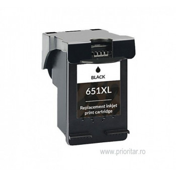 Cartus NEGRU HP651XL HP-651XL HP651-XL C2P10AE compatibil HP 651 XL BLACK
