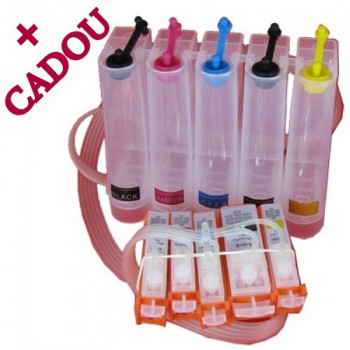 CISS Canon PGI525 CLI526 5 culori PGI-525 CLI-526 BLACK MAGENTA CYAN YELLOW + CADOU CERNEALA 500 ML