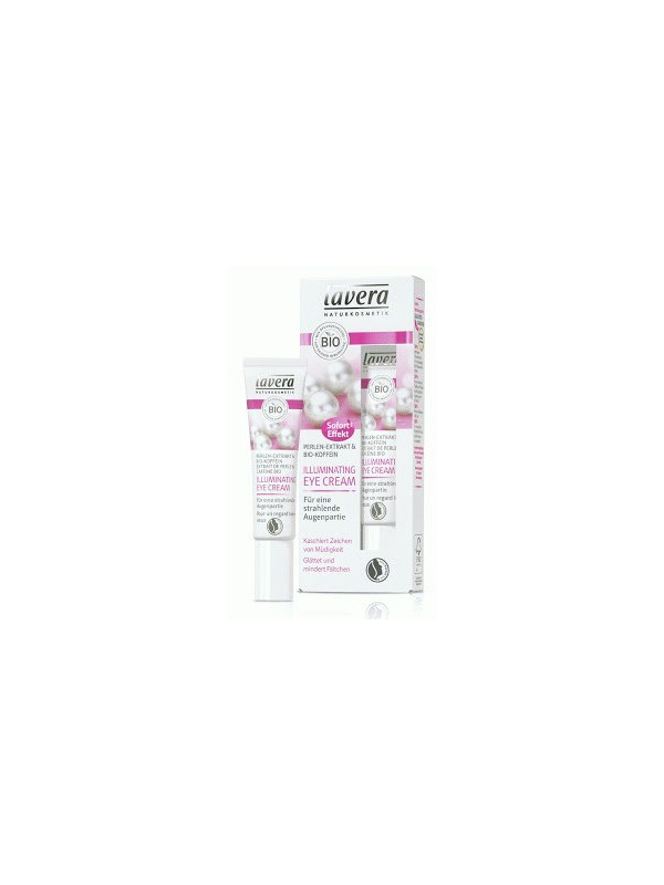 Crema de ochi iluminatoare antirid & anticearcan cu extract de perle si cafeina - LAVERA