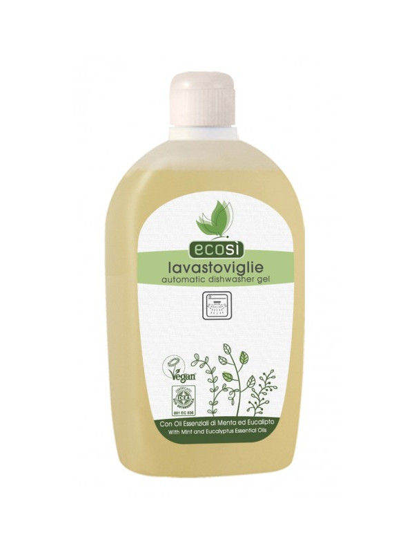 Detergent solutie ECO pentru masina de spalat vase cu ulei de menta si eucalipt Ecosi 500 ml