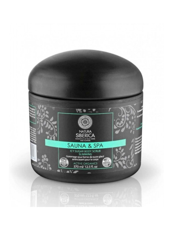 Exfoliant de corp pentru slabire si fermitate Icy Sugar, Sauna & Spa 370 ml - Natura Siberica