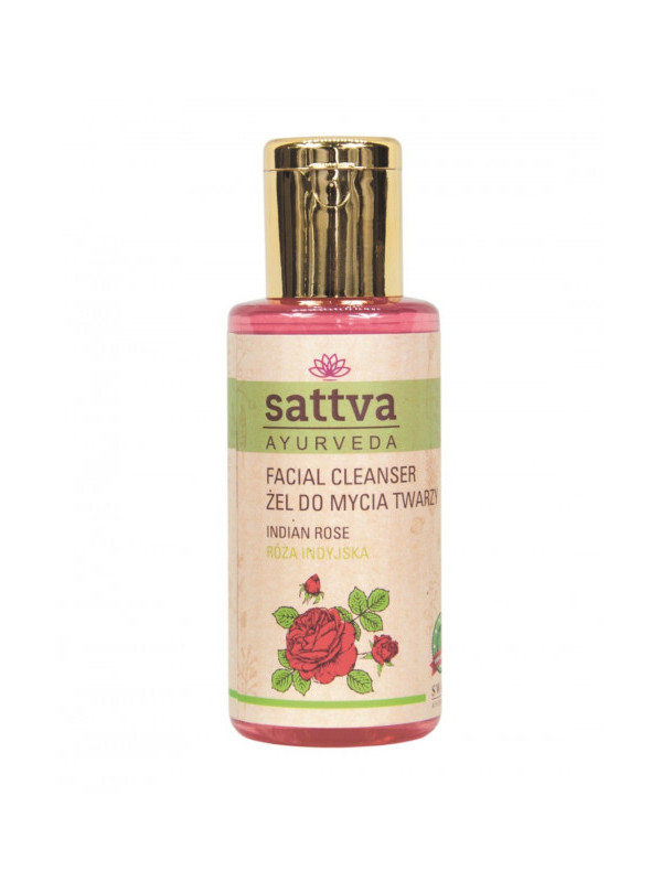 Gel de curatare fata cu Trandafir, 100ml - Sattva Ayurveda
