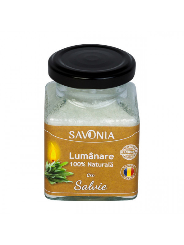 Salvie - Lumanare 100% Naturala Savonia