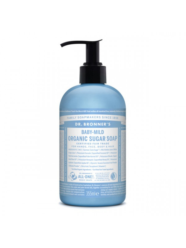 Sapun lichid Shikakai Inodor, pentru bebelusi si piele sensibila – 355 ml/710ml - Dr Bronner