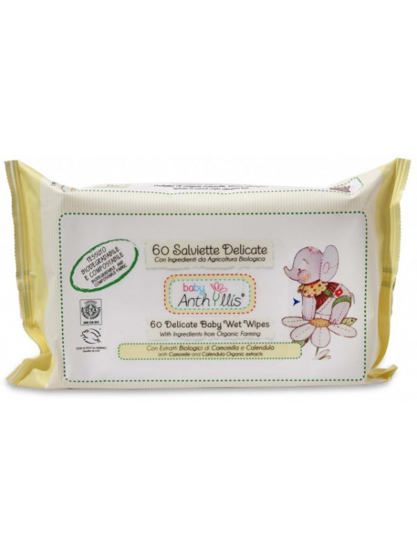 Servetele umede pentru bebelusi Baby Anthyllis - 60buc