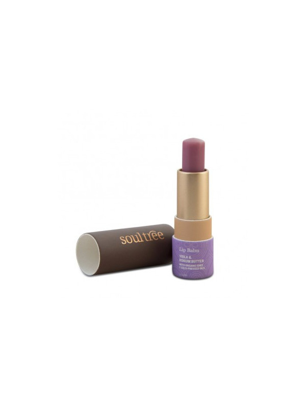 Balsam buze cu Violete si unt de Kokum - Soultree