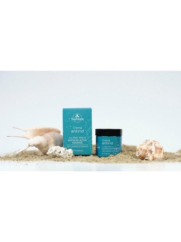 Crema Antirid cu Aloe Vera și Extracte Marine 60ml - Trio Verde