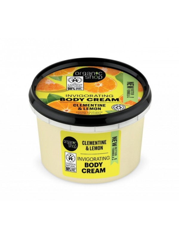 Crema de corp delicioasa Clementine & Lemon, 250ml - Organic Shop