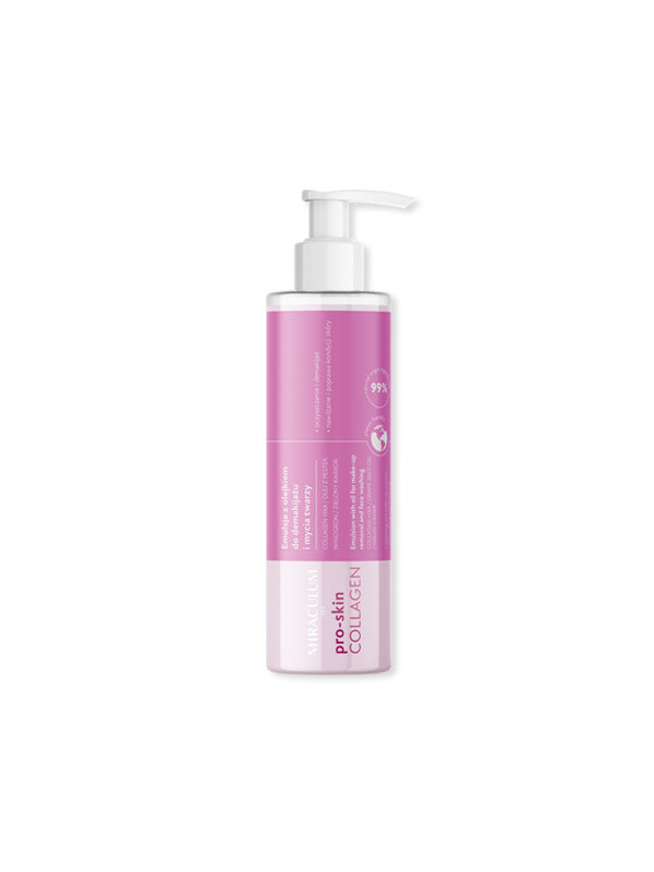 Demachiant cu ulei struguri si colagen pentru spalarea fetei si eliminarea impuritatilor 200ml