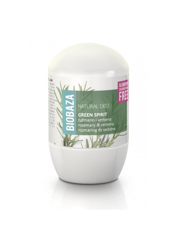 Deodorant natural pentru femei GREEN SPIRIT (verbina si rozmarin) - BIOBAZA