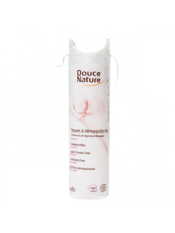 Dischete demachiante din bumbac organic 80buc