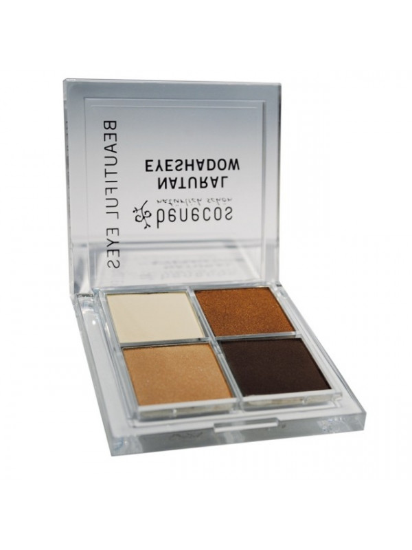 Fard pleoape bio Quatro Coffe and Cream - Benecos