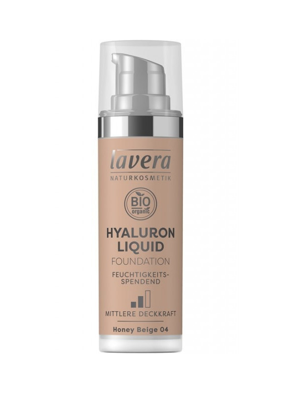 Fond de ten bio Hyaluron Liquid Honey Beige 04, 30ml - LAVERA