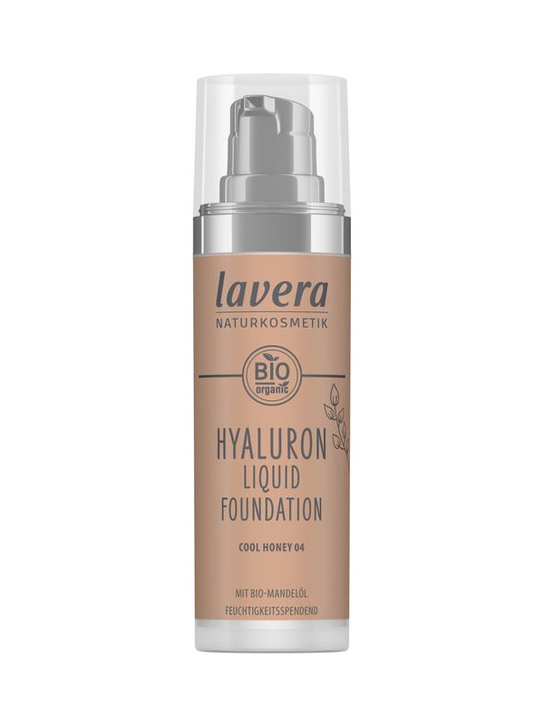 Fond de ten bio Hyaluron Liquid Cool Honey 04, 30ml - LAVERA