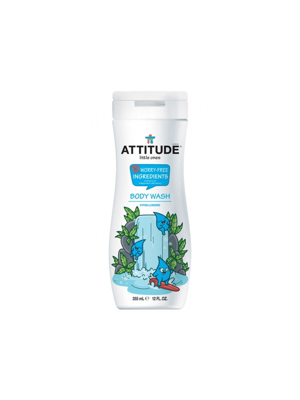 Gel de dus bio pentru copii Eco-Kids, 355 ml - ATTITUDE