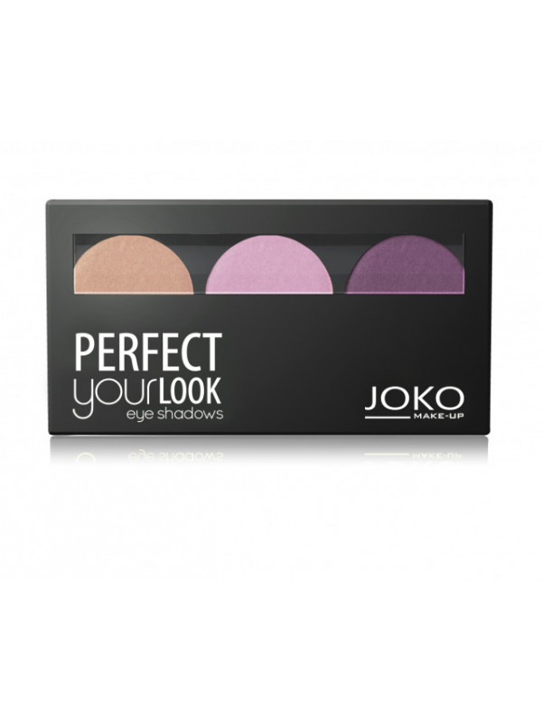 Paleta de farduri de pleoape cu trei culori JOKO TRIO 304