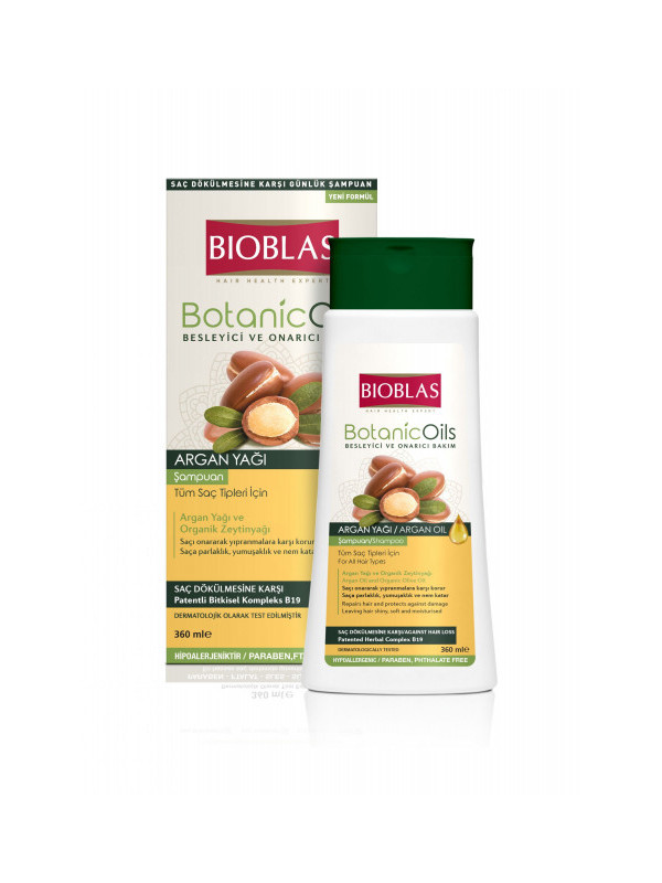 Sampon Bioblas Botanic Oils cu ulei de argan pentru toate tipurile de par, 360 ml