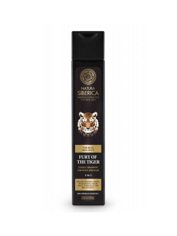 Sampon si gel de dus pentru barbati Fury of the Tiger, 250 ml - Natura Siberica
