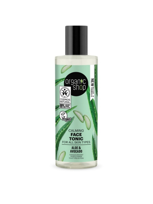 Tonic calmant pentru toate tipurile de ten Aloe & Avocado, 150ml - Organic Shop