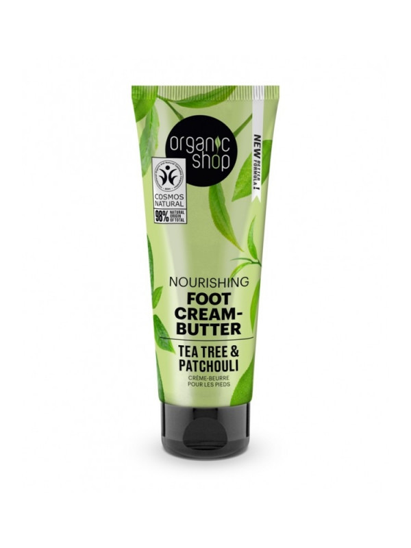 Unt pentru picioare obosite cu tea tree si patchouli, 75ml - Organic Shop