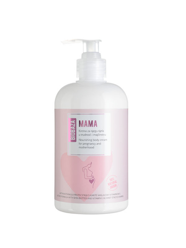 Crema corp antivergeturi pentru gravide si mamici, 500 ml - BIOBAZA