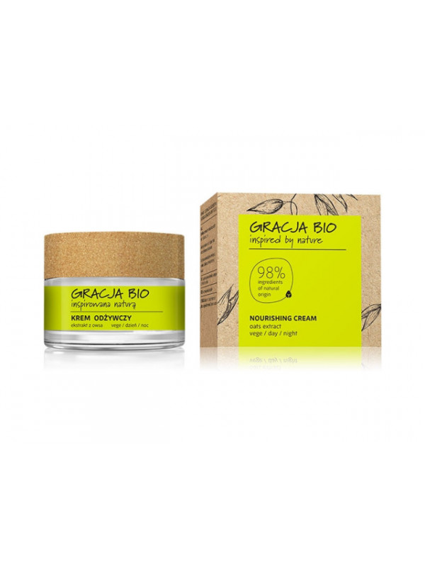 Crema de fata GRACJA BIO Hranitoare de zi si de noapte cu extract ovaz si ulei migdale 50ml - Miraculum
