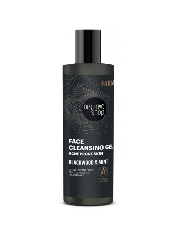 Gel de curatare pentru barbati, ten acneic, Blackwood & Mint, 200ml - Organic Shop MEN