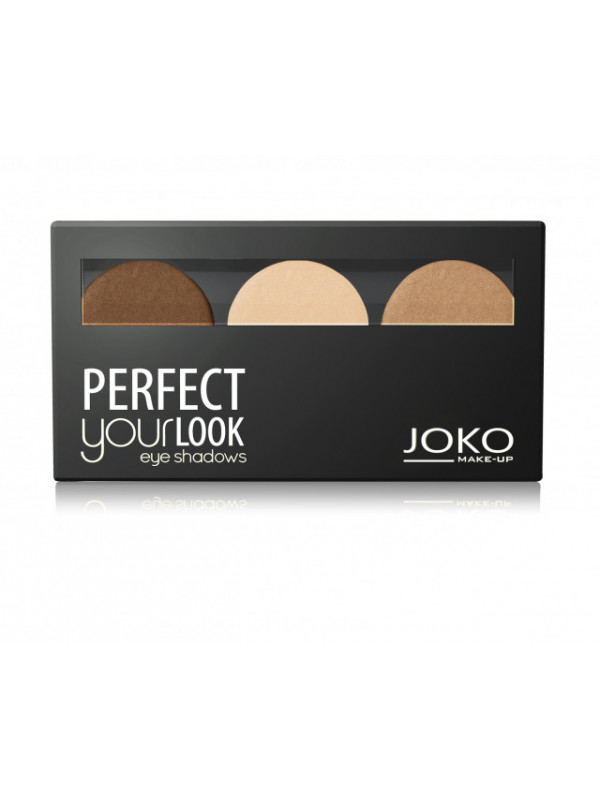 Paleta de farduri de pleoape cu trei culori JOKO TRIO 305