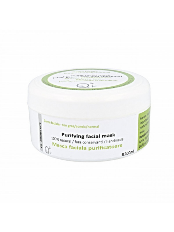 Purifying facial mask – Masca purificatoare pentru ten Qi Cosmetics