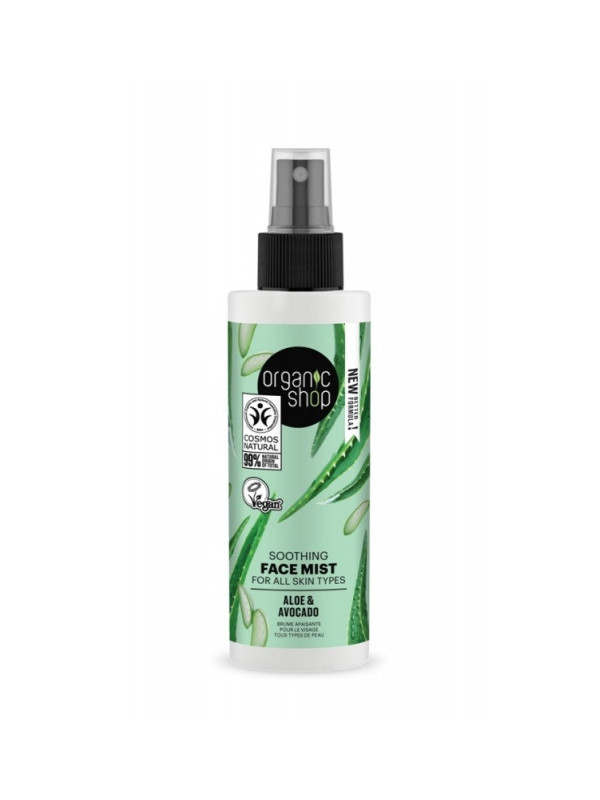 Spray calmant hidratant toate tipurile de ten Aloe & Avocado, 150ml - Organic Shop