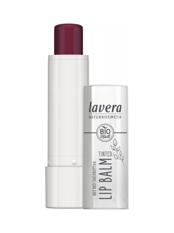 Balsam de buze bio colorat Deep Plum 04 - LAVERA