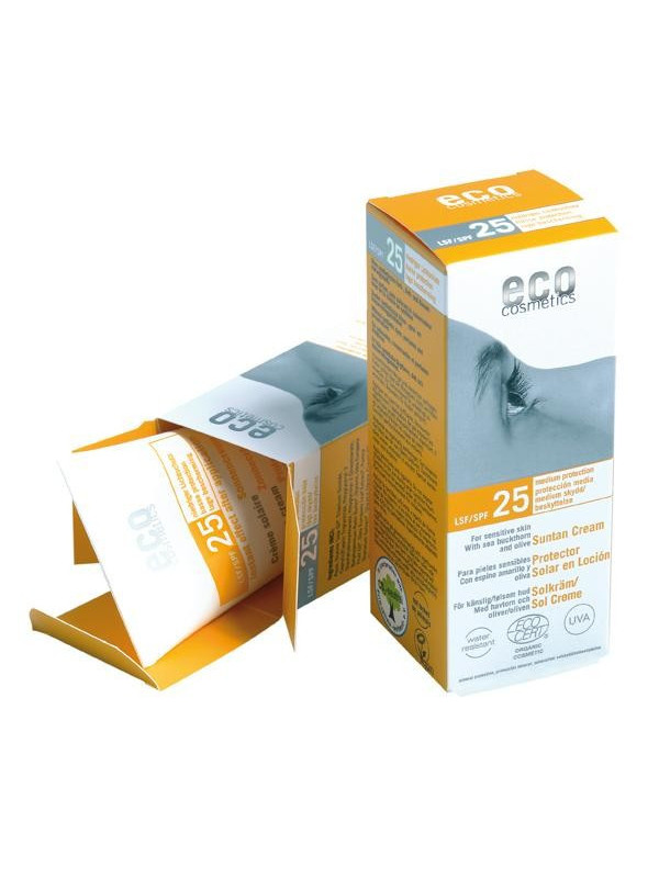 Crema bio protectie solara FPS 25, 75 ml - Eco Cosmetics