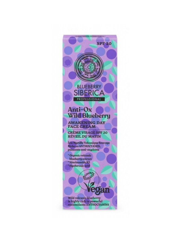 Crema de zi antioxidanta FPS20 cu niacinamida si hialuronic, 50ml - Anti-OX Wild Blueberry
