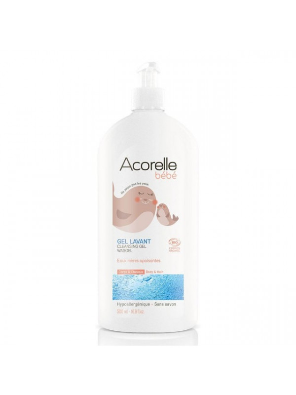 Gel curatare bebelusi cu concentrat de apa termala 500ml - Acorelle